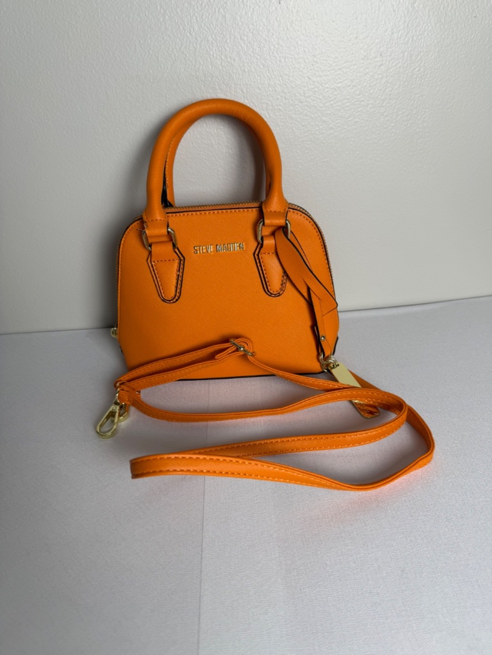 Mini Crossbody Faux Leather Women's Bag - Picture 9 of 10